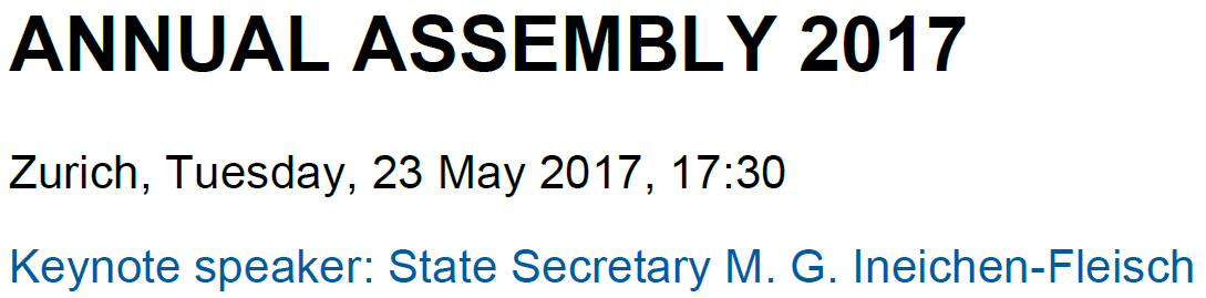 annual assembly 2017